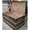 Image 2 : Antique Steamer Trunk 49x17x29