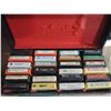 Image 2 : Assorted 8 Track Cassettes w/ Travel Tote