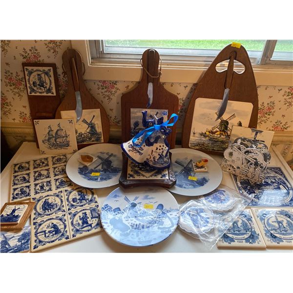 Vintage Delpht Kitchenwares Trivets Cutting Boards & More