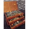 Image 1 : White Oak Jewlery Chest 10.5x 6 & Contents