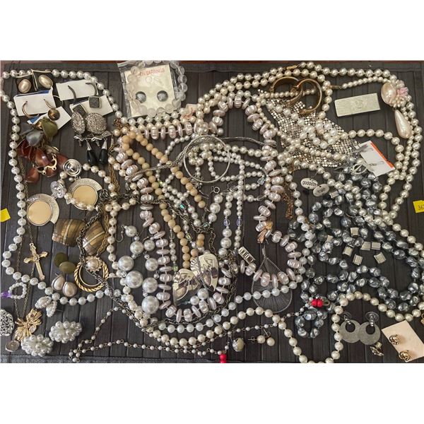 Ladies Jewlery Collection in Mahogany Wood Cabinet  15x22