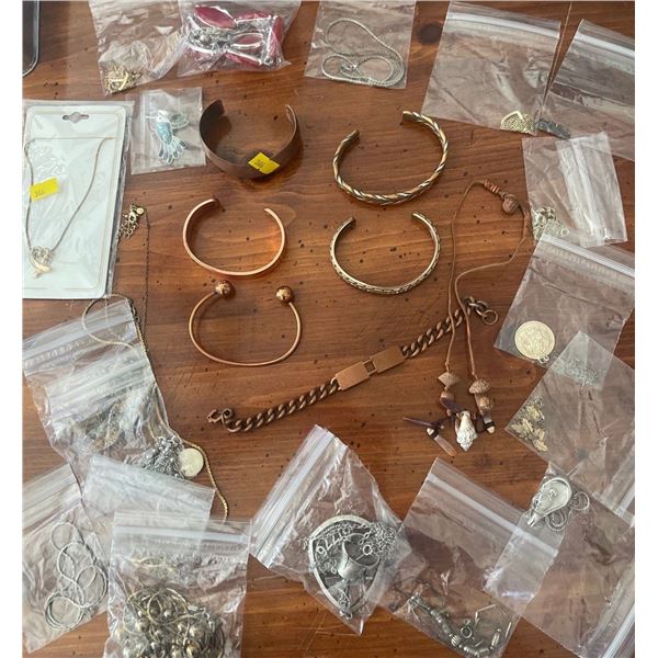 Jewlery Collection Silver & Copper Bangles Chains Pendants & More