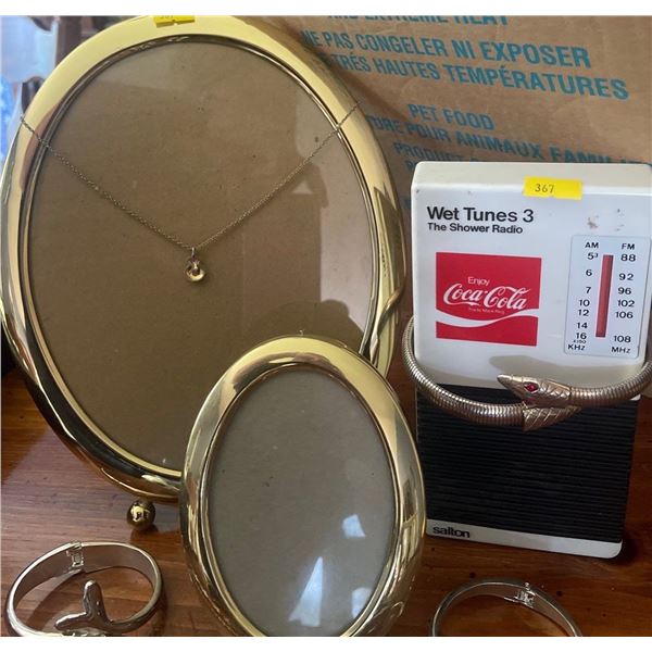 Antique Coca Cola Wet Radio w/ Assorted Mexican 925 Silver Jewlery Pieces & More