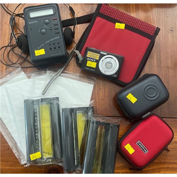 "Sony Cybershot" Camera w/ Travel Case Collection & More