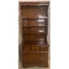 Image 1 : Wood Cabinet with Display Shelving & 3 Drawers 36x14x66