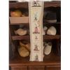 Image 1 : Hand Carved Dutch Wooden Slippers Cowboy Hat & Tapestry
