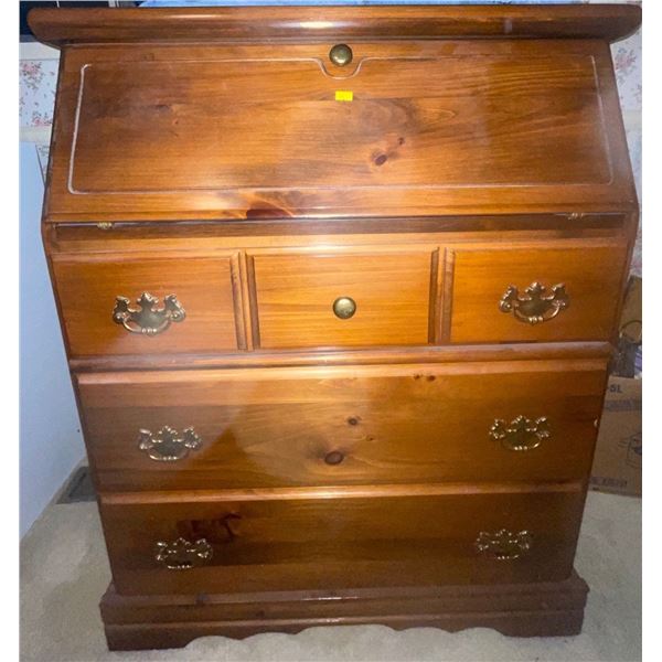 Vintage Dual Function Fold Down Desk & Dresser 36x26x48