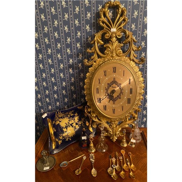 Golden Home Accents/Decor Wall Clock Ceramic Serving Tray Decorative Spoons & More