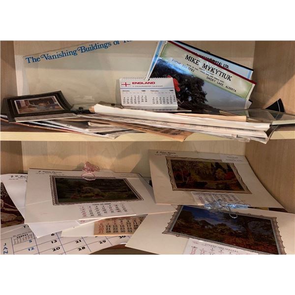 Assorted Vintage Bank Calenders