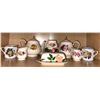 Image 1 : Assorted China Collection Tea Pots Butter Dish & More