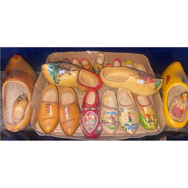 Wooden Shoes For The Whole Family Assorted Sizes & Styles Dutch Holland