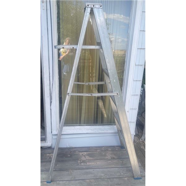 6 Foot A-Frame Aluminum Ladder Light Weight