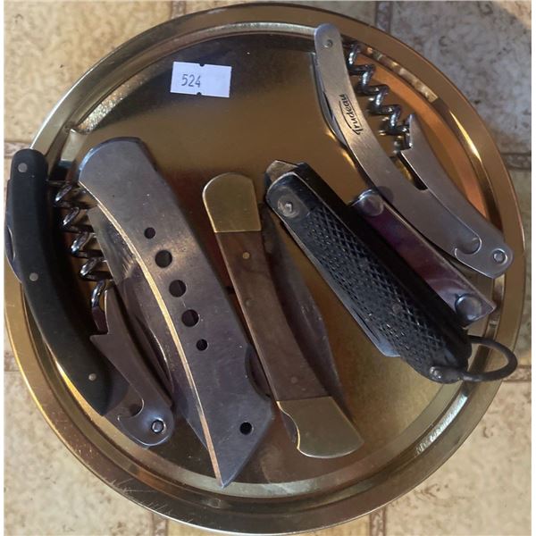 Vintage Pocket Blades Multi tools & Tin of Bottle Openers