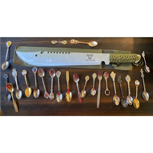 Quarry Stones Machete w/ Decorative Spoon Collection