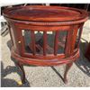Image 1 : Mahogany Crawfoot Display Table 33x26x41