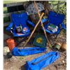Image 1 : Outdoor Enthusiasts Essentials Folding Lawn Chairs Walking Sticks Heater Twine & More