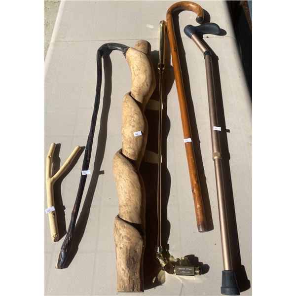 Hand Carved Canes/ Mobility Support Sticks & More