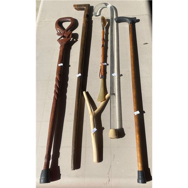 Hand Carved Canes & Walking Sticks