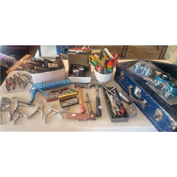 Garage Gear Hand Tools Hatchets Steamer Trunk & More