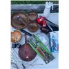 Image 1 : Teak Serving Bowls V6 Salad Tossers Whip Cream Canister Crab Crackers 