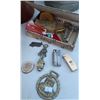 Image 2 : Unique Antiques Buckets Clippers Stone Ciggerette Holder Cigar Tin & More