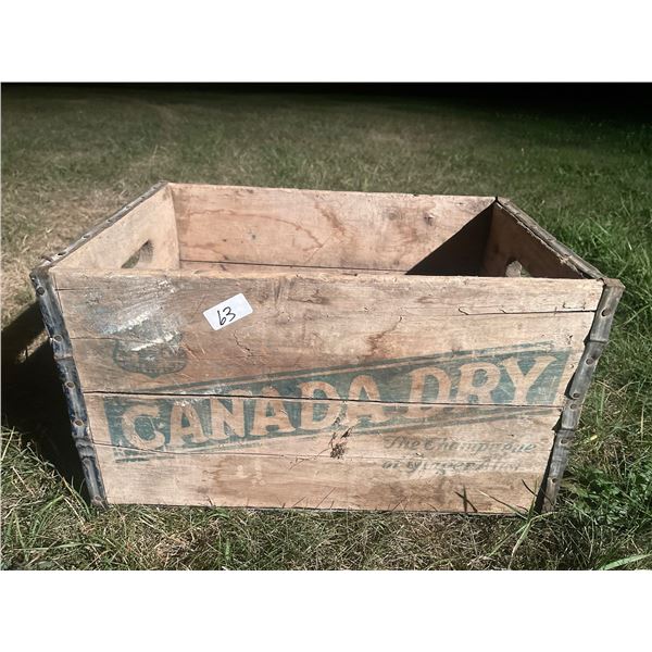 Antique 'Canada Dry' Crate 21x16x18