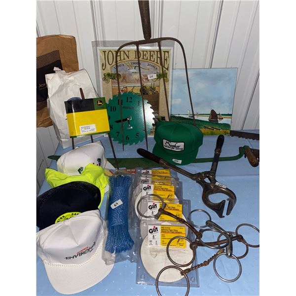 Farming Frenzy John Deer Collectables Antique Castrator Pitch Forks & More