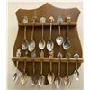 Image 3 : Assorted Spoon Collection w/ Handmade Decorative Wall Display Plaques 12x10.5