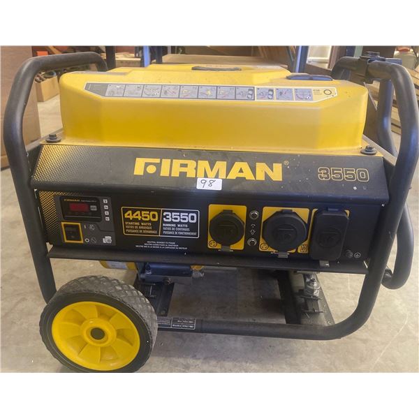 "FIRMAN 3550" Generator on Wheels
