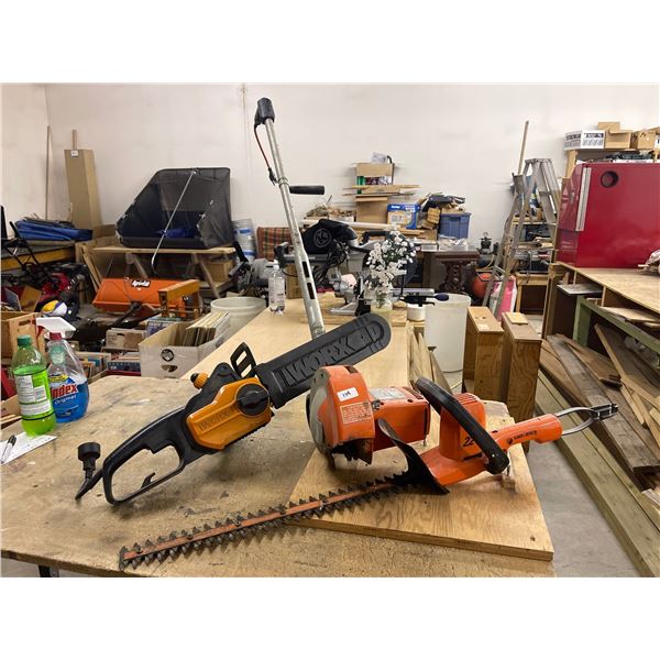 Tree Trimming Essentials "IWorks Chainsaw" w/ Black & Decker Tree Trimmer