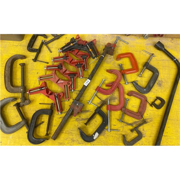 Assorted Clamp Collection 8"C-Clamps & More