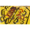 Image 1 : Assorted Clamp Collection 8"C-Clamps & More