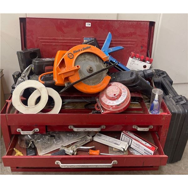 Metal Mastercraft Tool Chest 30x16 w/ Multiple Storage Drawers & It's Contents