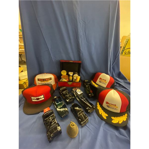 Assorted Avon Collectables Trucker Hats & More