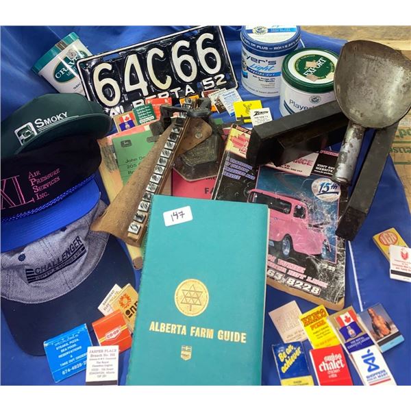 Antique License Plate Farmers Manuel Vintage Trucker Hats & More