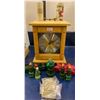 Image 1 : Vintage "Westminster" Desk Clock 16T w/ Assorted Avon Collectables