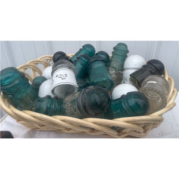 Antique Imperial Glass Insulators Aquamarine