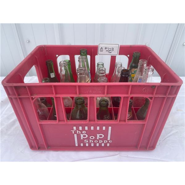 Antique Beverage Containers w/ Case 7up Fanta & Canad Dry