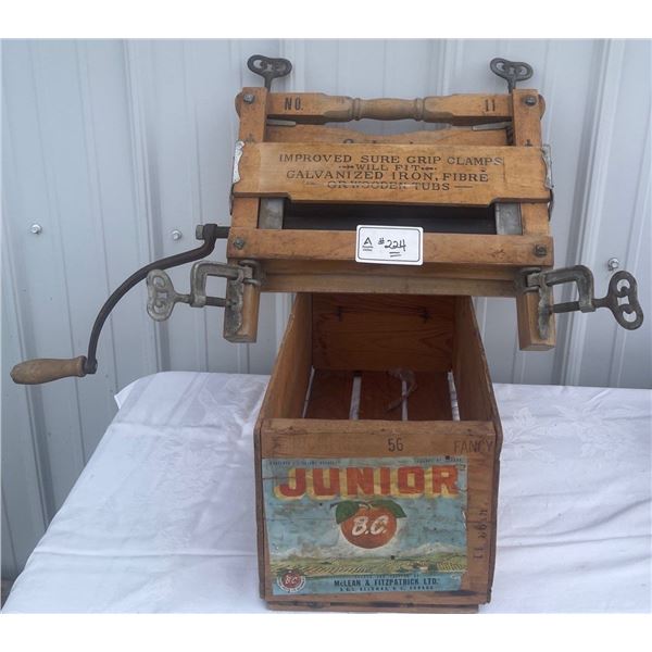 Authentic Early 1900s "Eatonia by Eaton's"  Wringer Washer