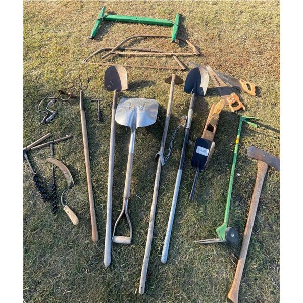 Landscaping Tools Spade Shovel Rake Weed Puller & More
