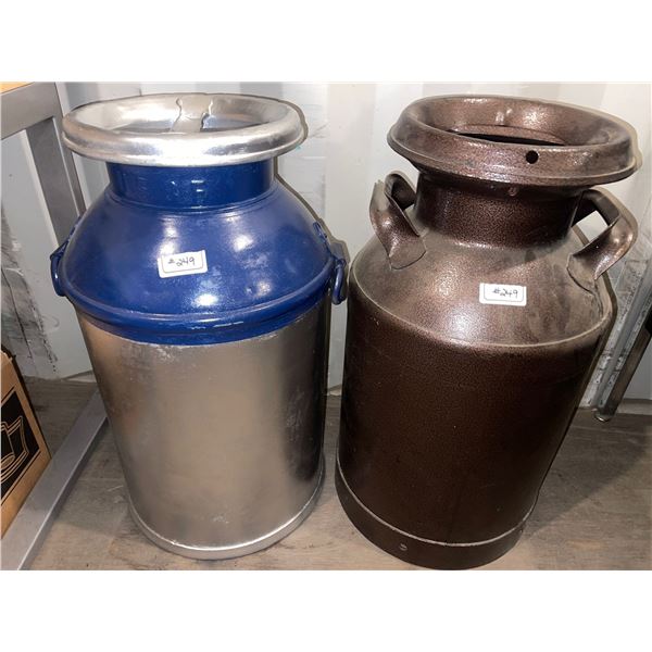 Restored Antique Milk Cans 26T