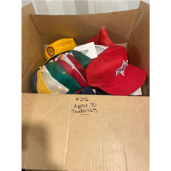 Vintage Trucker Lids Approx 50 Count