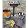 Image 1 : Antique Objects made from Metals Outdoor Grill Wash Basin & More