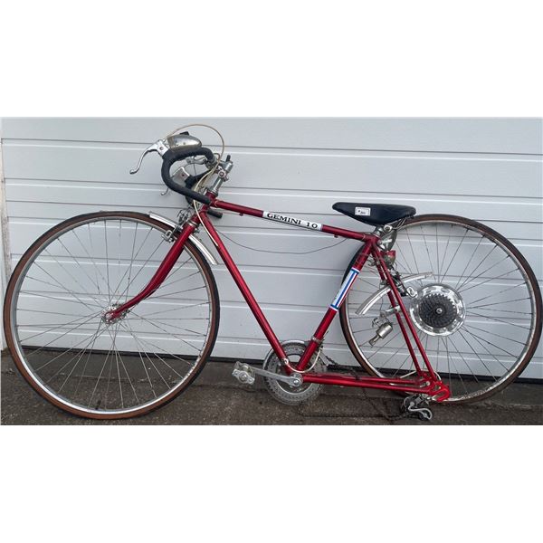 Antique 'Gemini' Road Bike 10 Speed Red Rocket