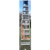 Image 1 : 12 Foot 'Featherlight' A Frame Aluminum Ladder w/ 40 Foot Extension Cord