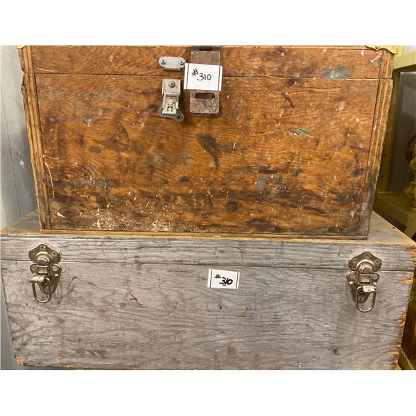 Handmade Wood Shop Chests w/ contents 29x16x18