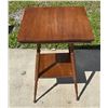 Image 2 : BEAUTIFUL ANTIQUE OAK VICTORIAN 2-TIER PARLOR TABLE