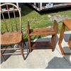 Image 8 : WOODEN NIGHTSTAND, SIDE TABLES, AND CHAIR