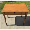 Image 3 : UPHOLSTERED CANE BACK ROCKING CHAIR AND SMALL LIBRARY TABLE