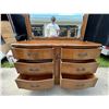 Image 14 : BASSETT FURNITURE CHEST OF DRAWERS WITH MIRROR (MATCHES LOT 13)